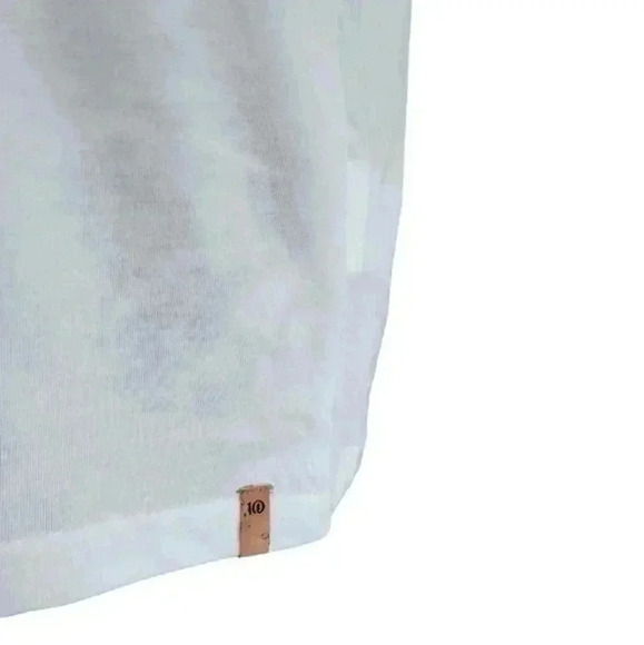 Tentree T-Shirt Artist Series Logo New With Tags Cloud White Amber Glow Women  M - Picture 6 of 16